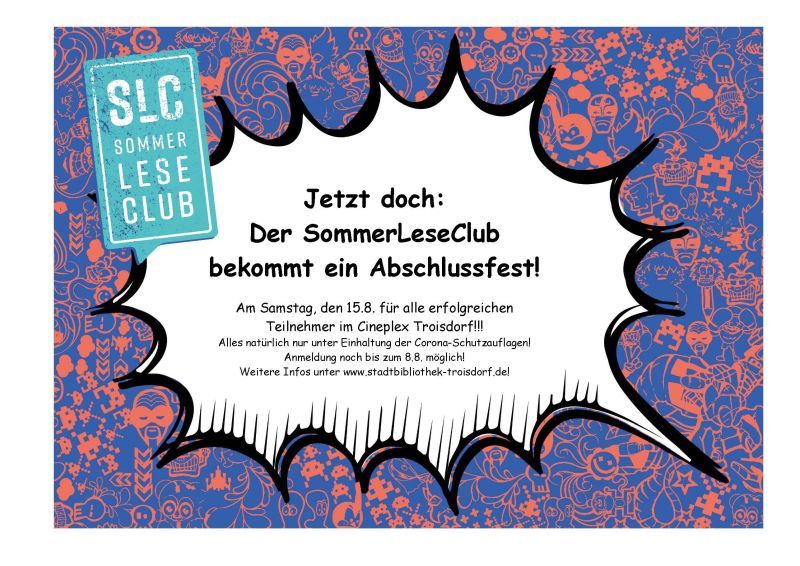 Plakatmotiv für den Abschluss des Sommerleseclubs 2020