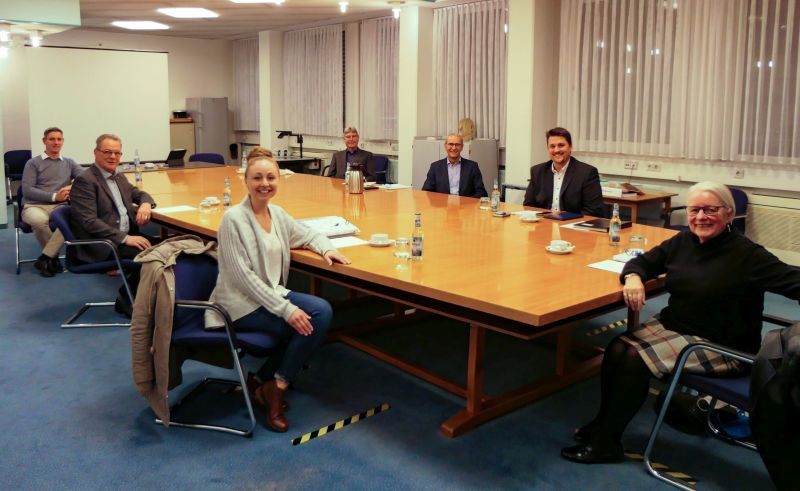 Sechs der sieben neuen Ortsvorsteher*innen für Troisdorf: (v. l.)