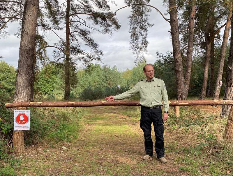 Florian Zieseniß vom Bundesforstbetrieb