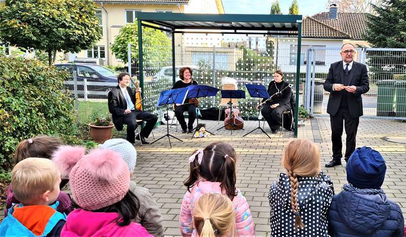 Ein Bornheimer Ensemble spielte Beethoven in Kriegsdorfer Kita.