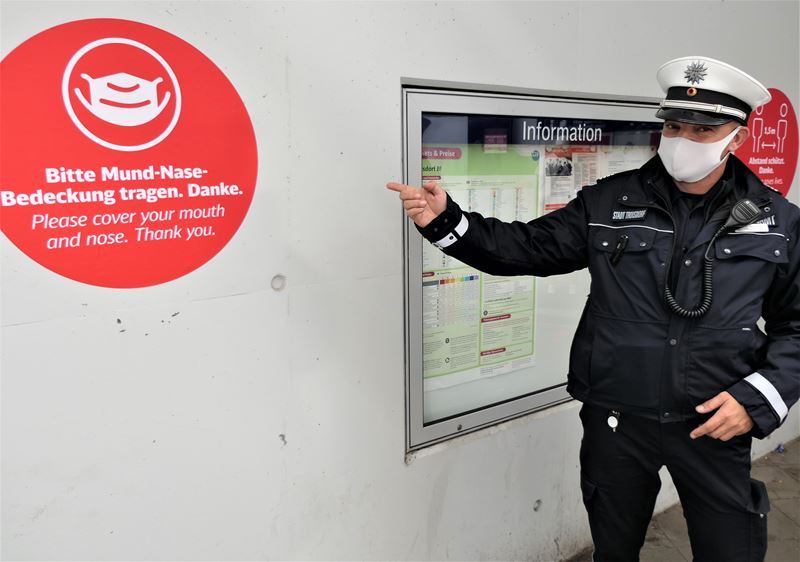 Christian Marosvary leitete den Einsatz des Ordnungsamtes.