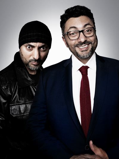 Das Duo mit Ghettos Faust in der Küz.