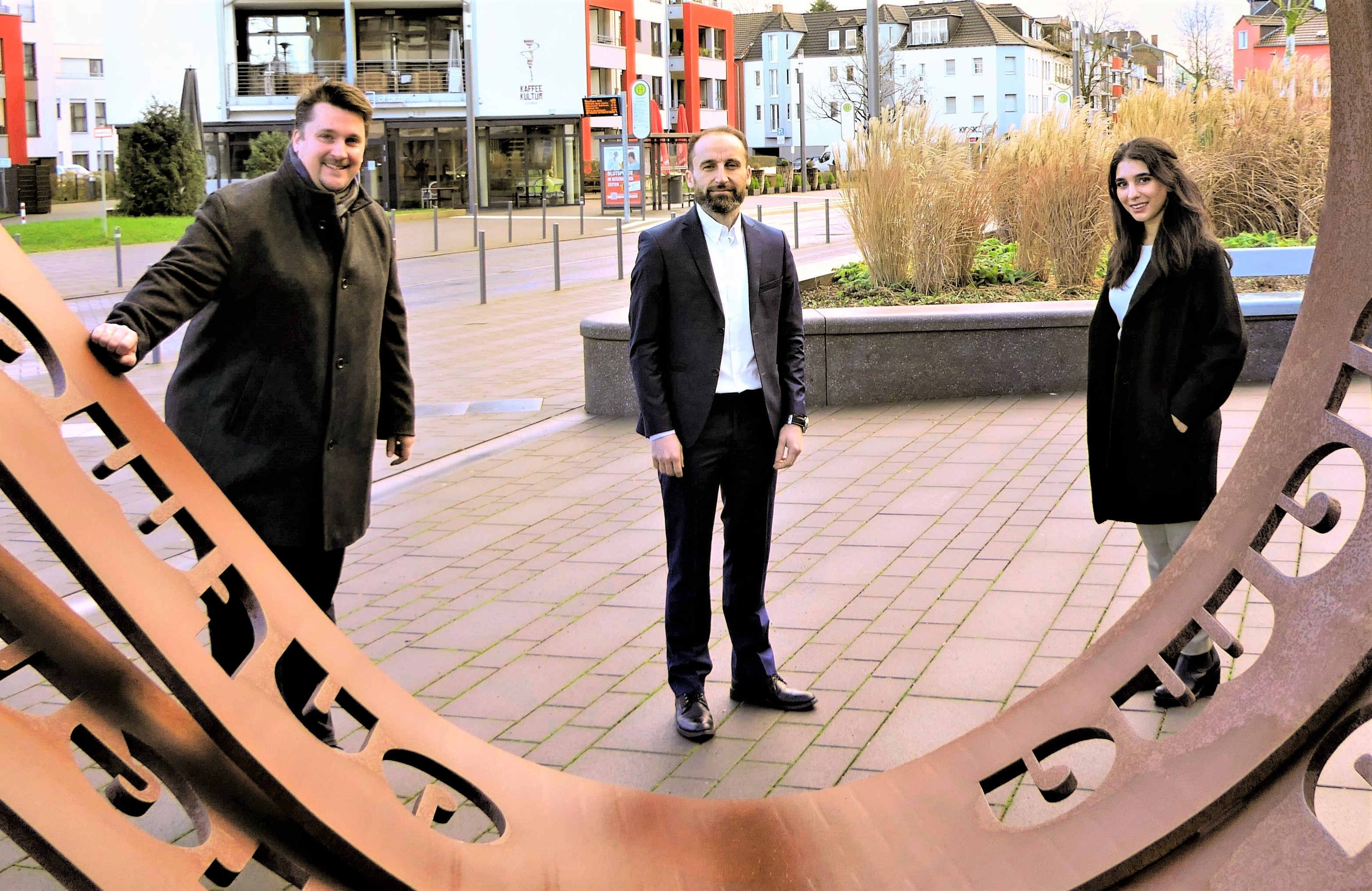 Integrationsrat: Bürgermeister Biber mit Salih Ünal und Türkay Ceyhan