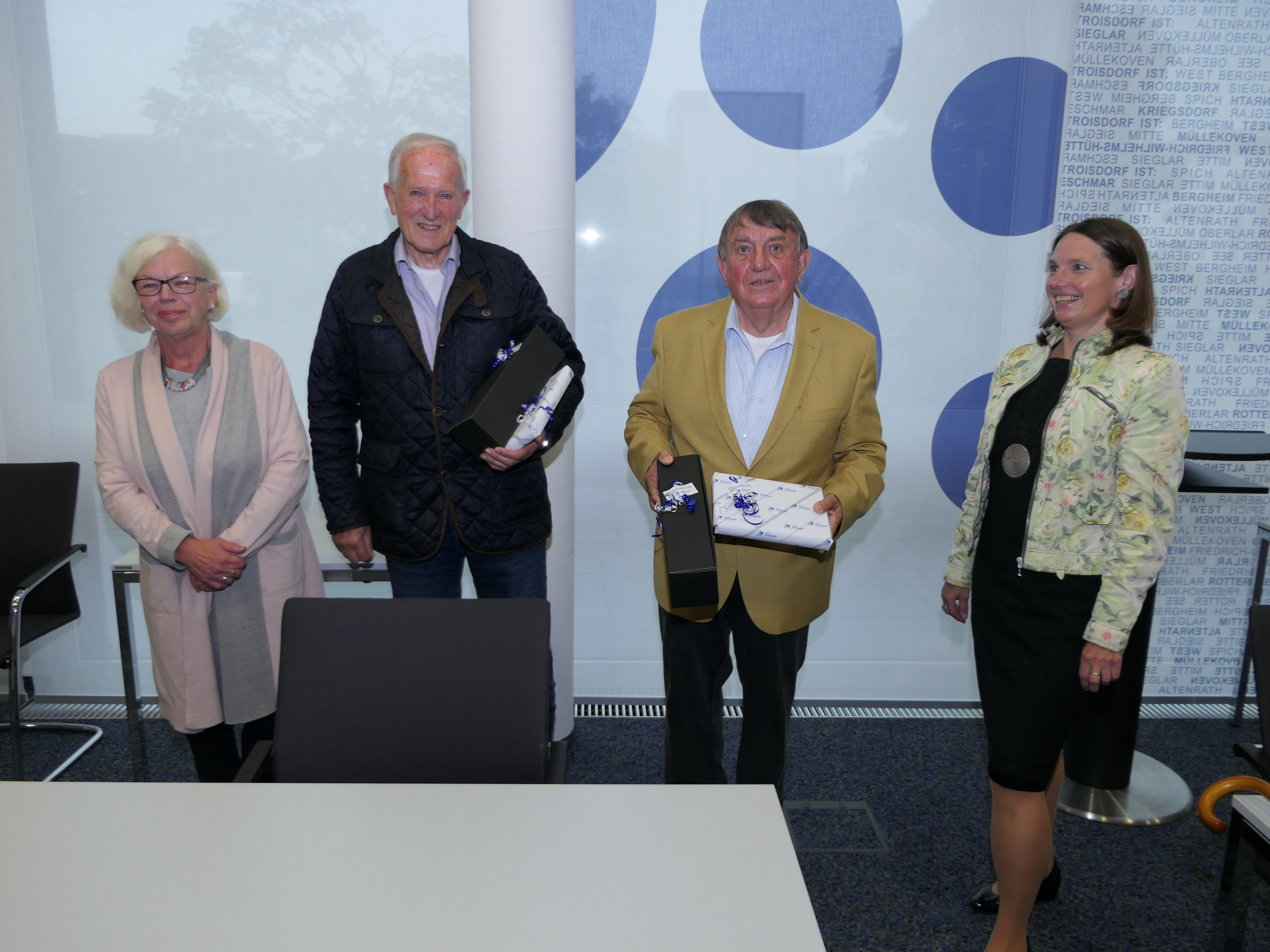 Seniorenbeirat: Abschied von Werner Zander und Ralf Müller 2021 mit Gabriele Rodirguez und Tanja Gaspers