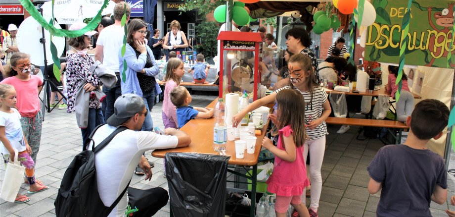 Viel Zuspruch fand das Sommerferienprogramm in der Fußgängerzone