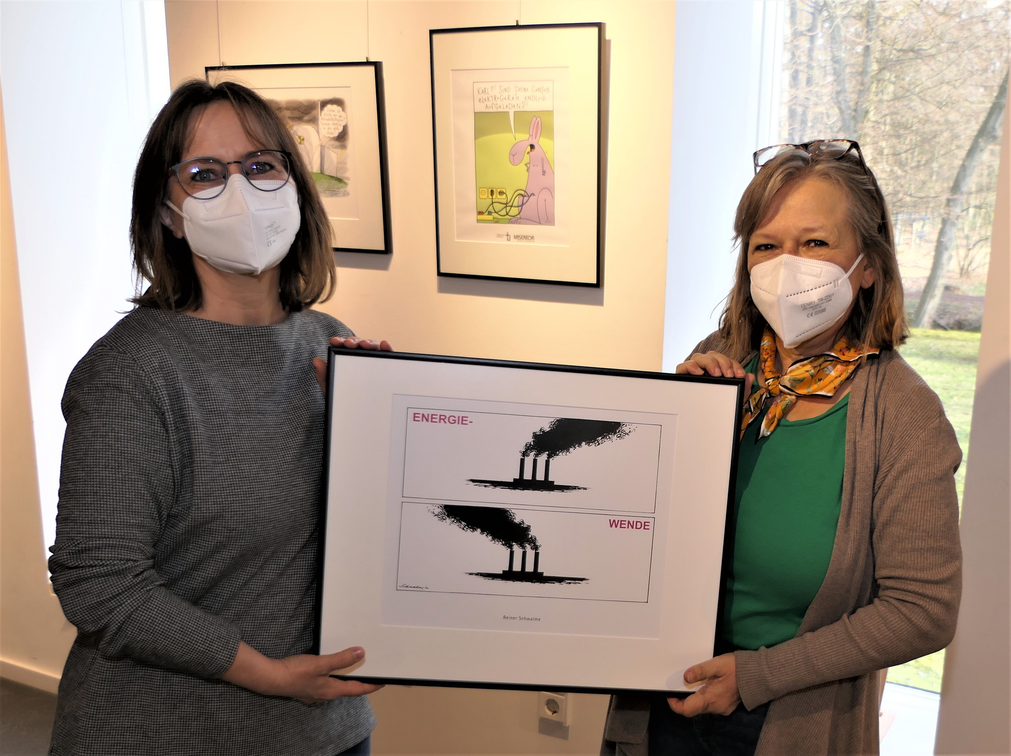 Beate von Berg und Ulrike Tesch im Portal Wahner Heide