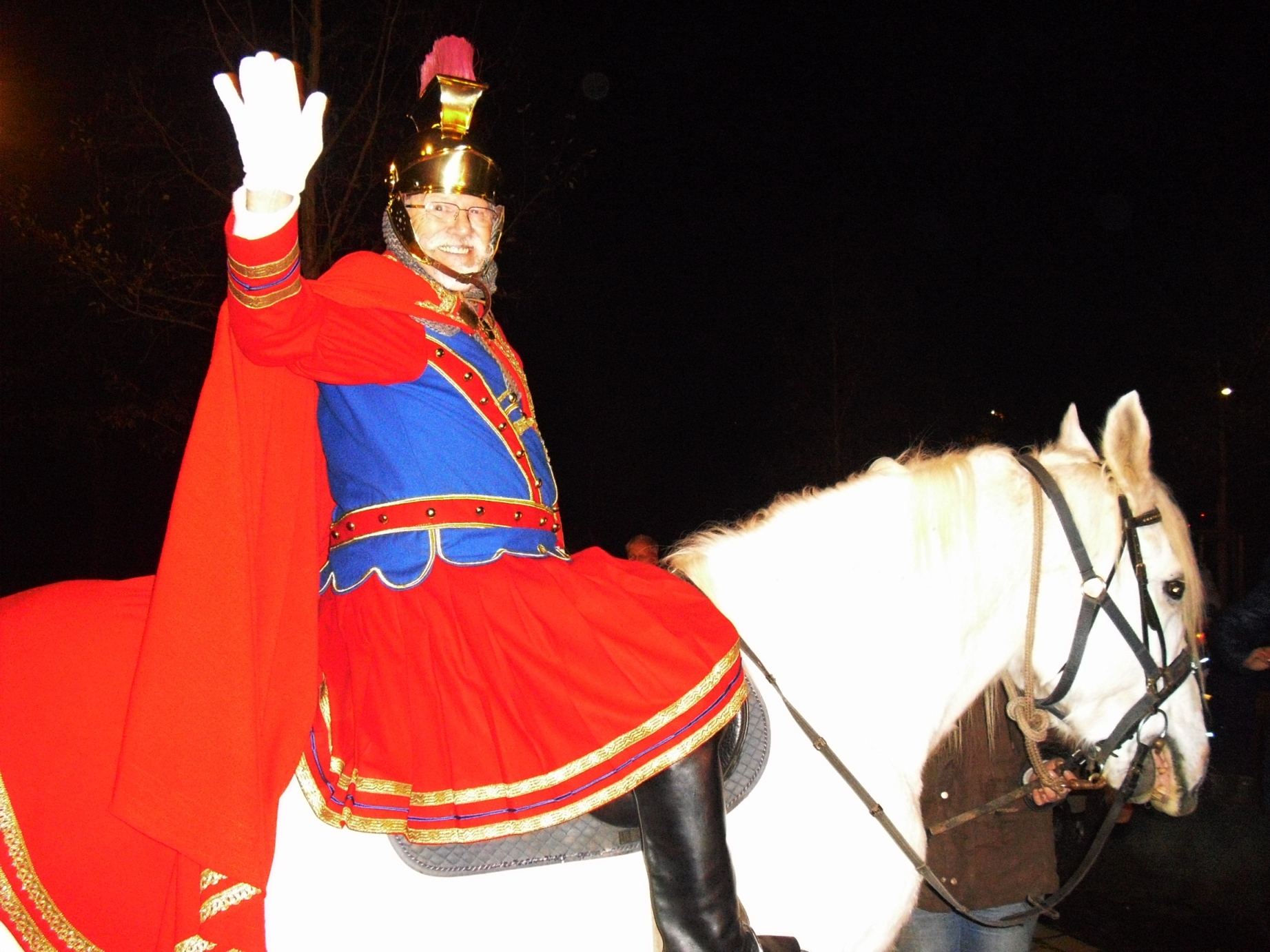 Volker Spiess als Sankt Martin 2013 in Bergheim