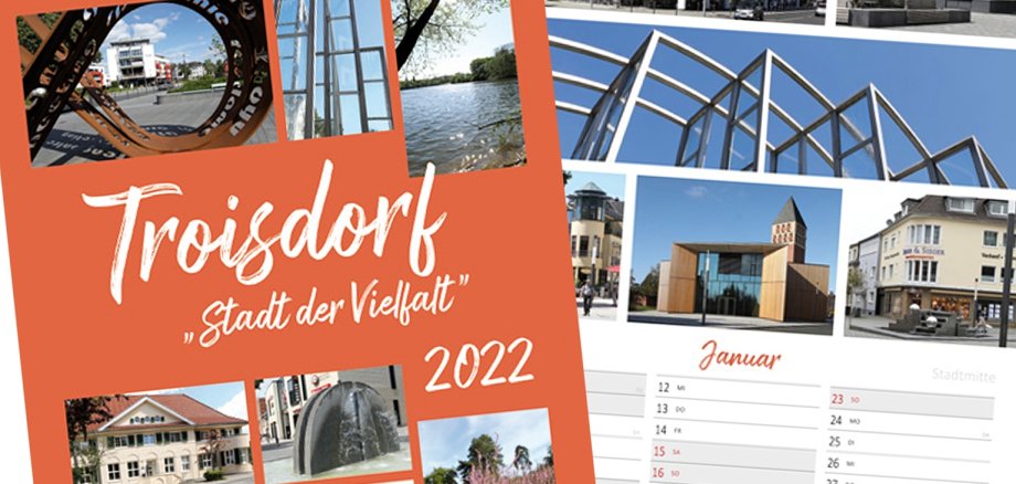 Der Kalender zeigt Troisdorf als Stadt der Vielfalt