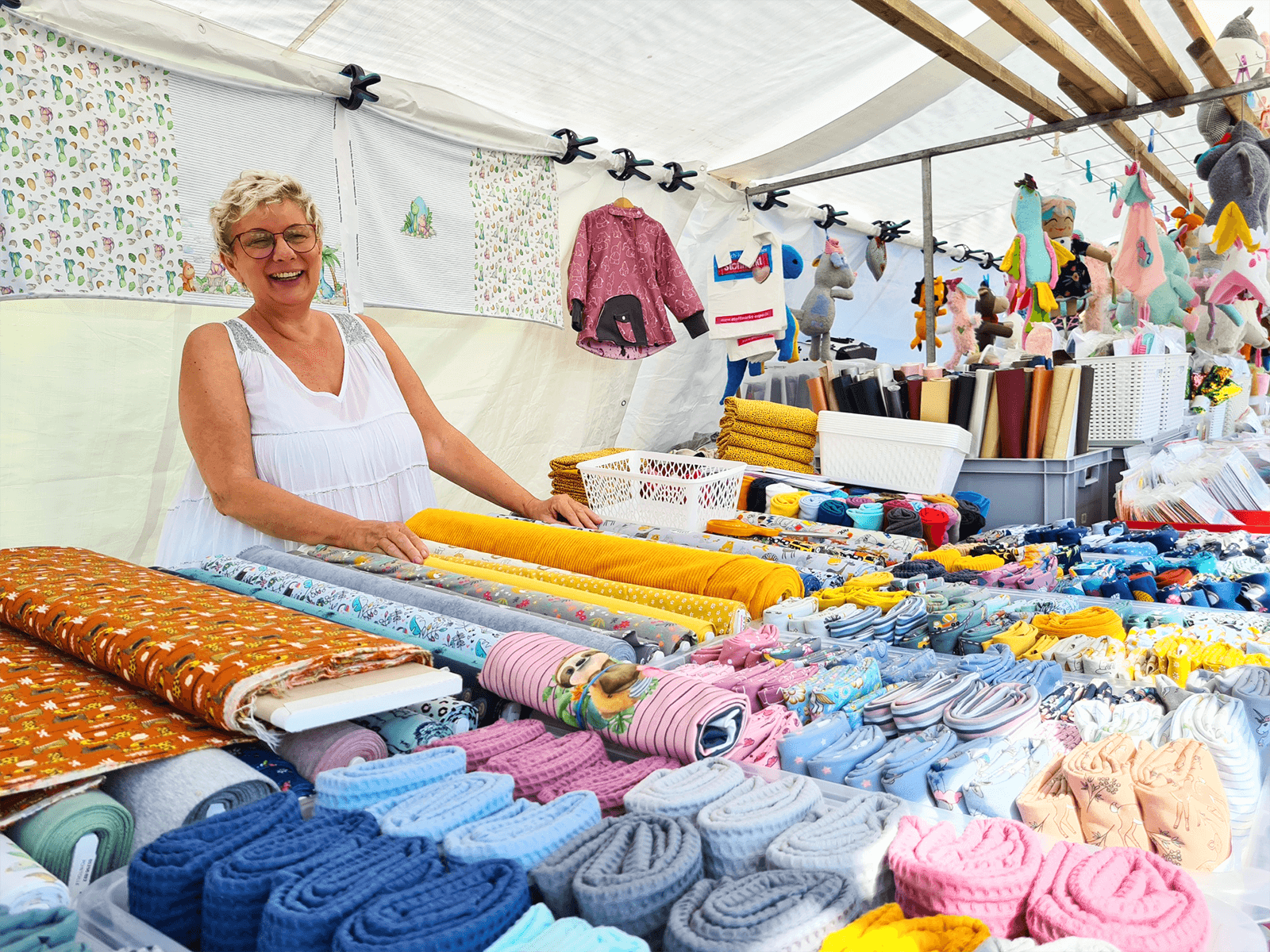 Stoffmarkt. Foto: Expo Event