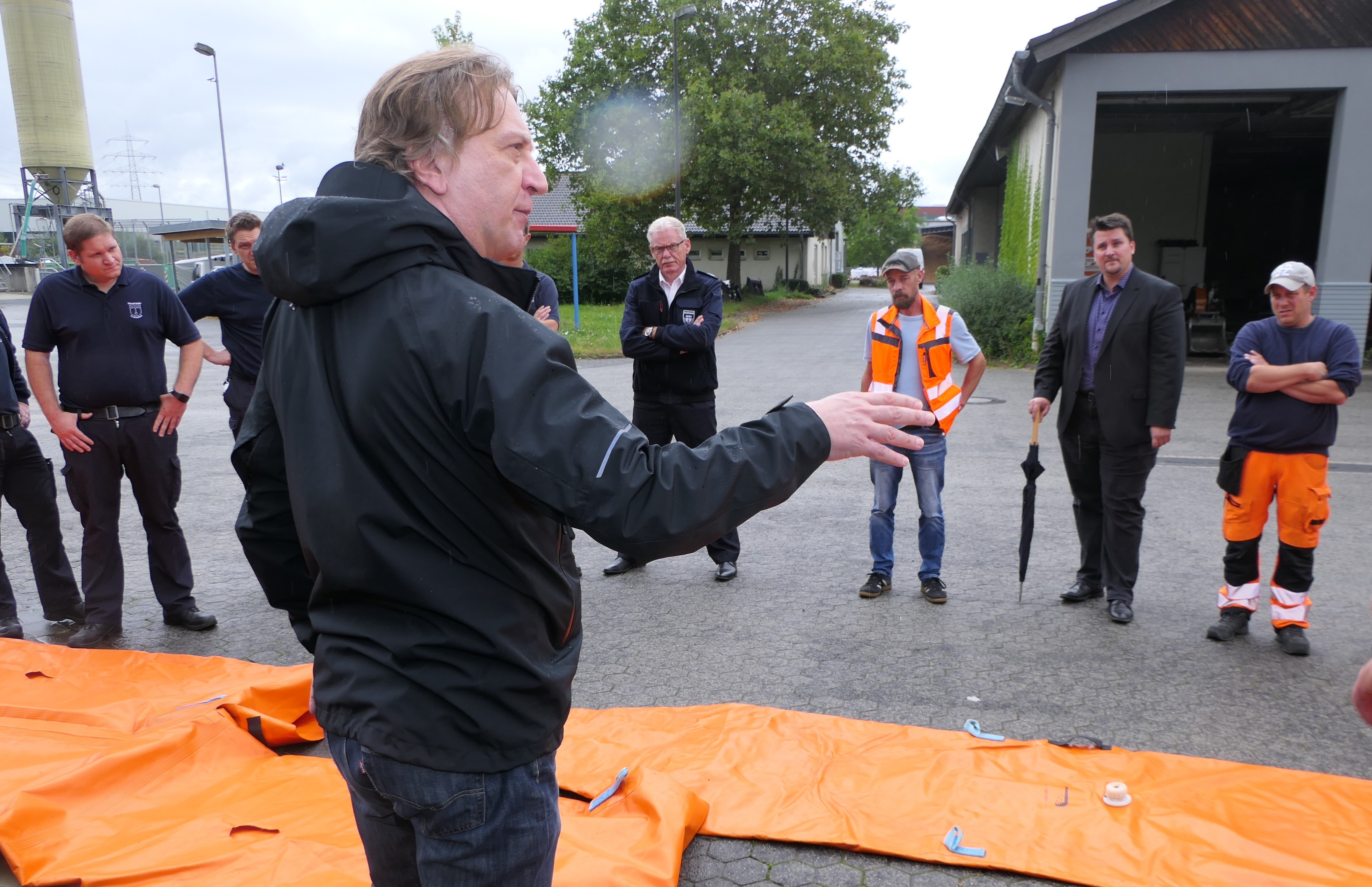 Hochwasserschutz mit dem Beaver-System. 