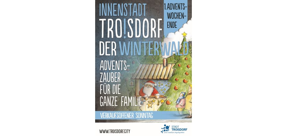 Plakat für den Winterwald.
