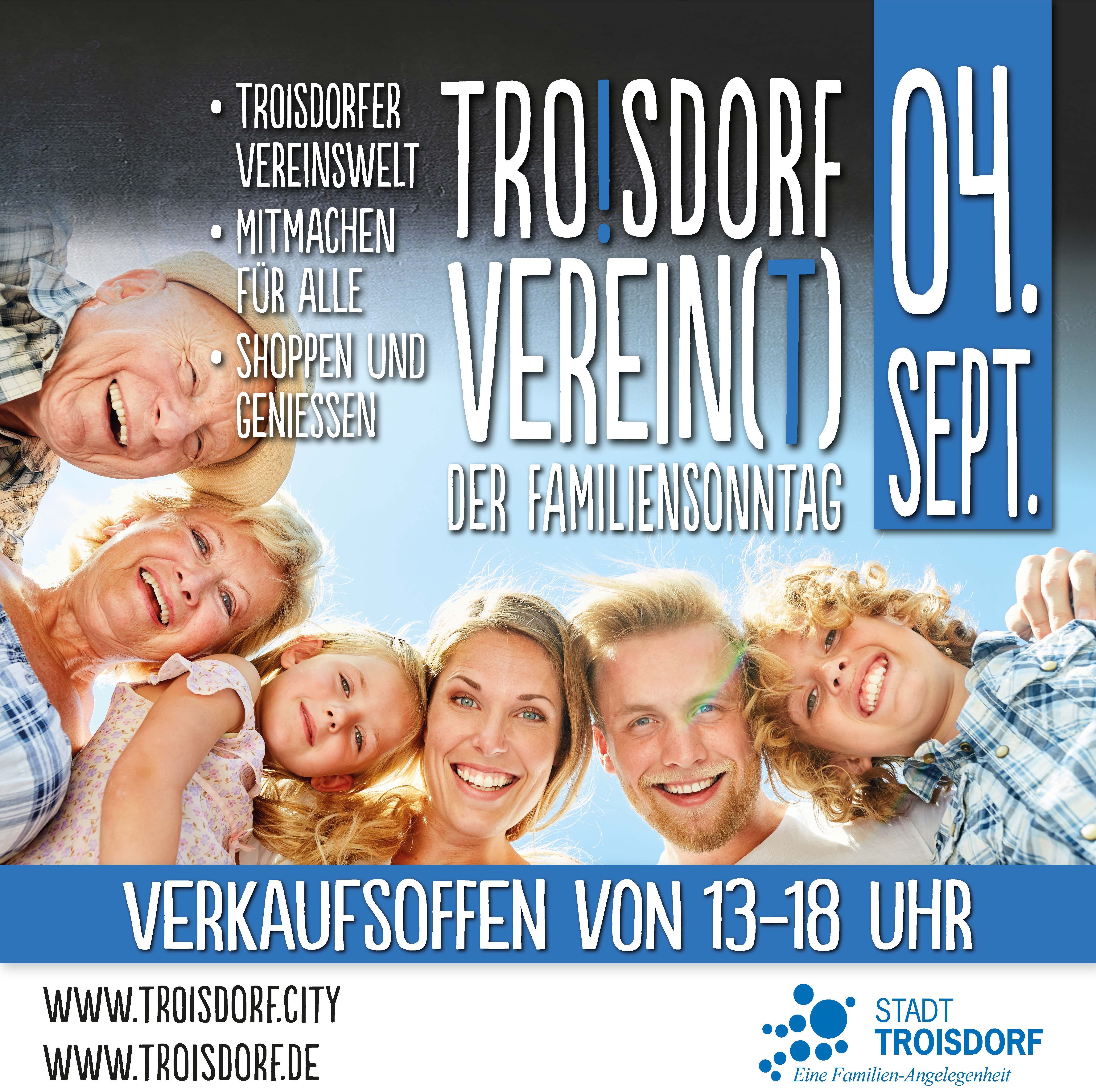 Werbemotiv für Troisdorf verein(t)