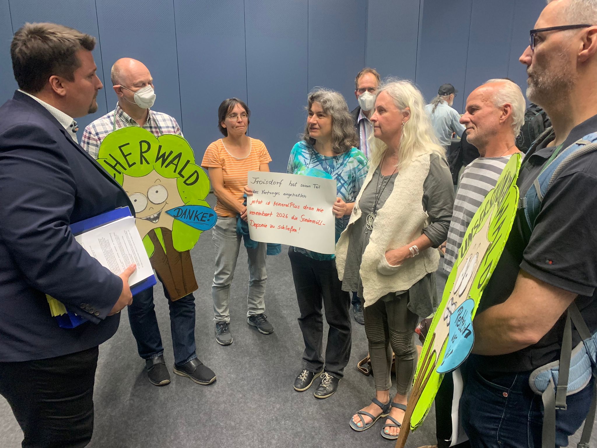 Bürgermeister und Naturfreunde Spich