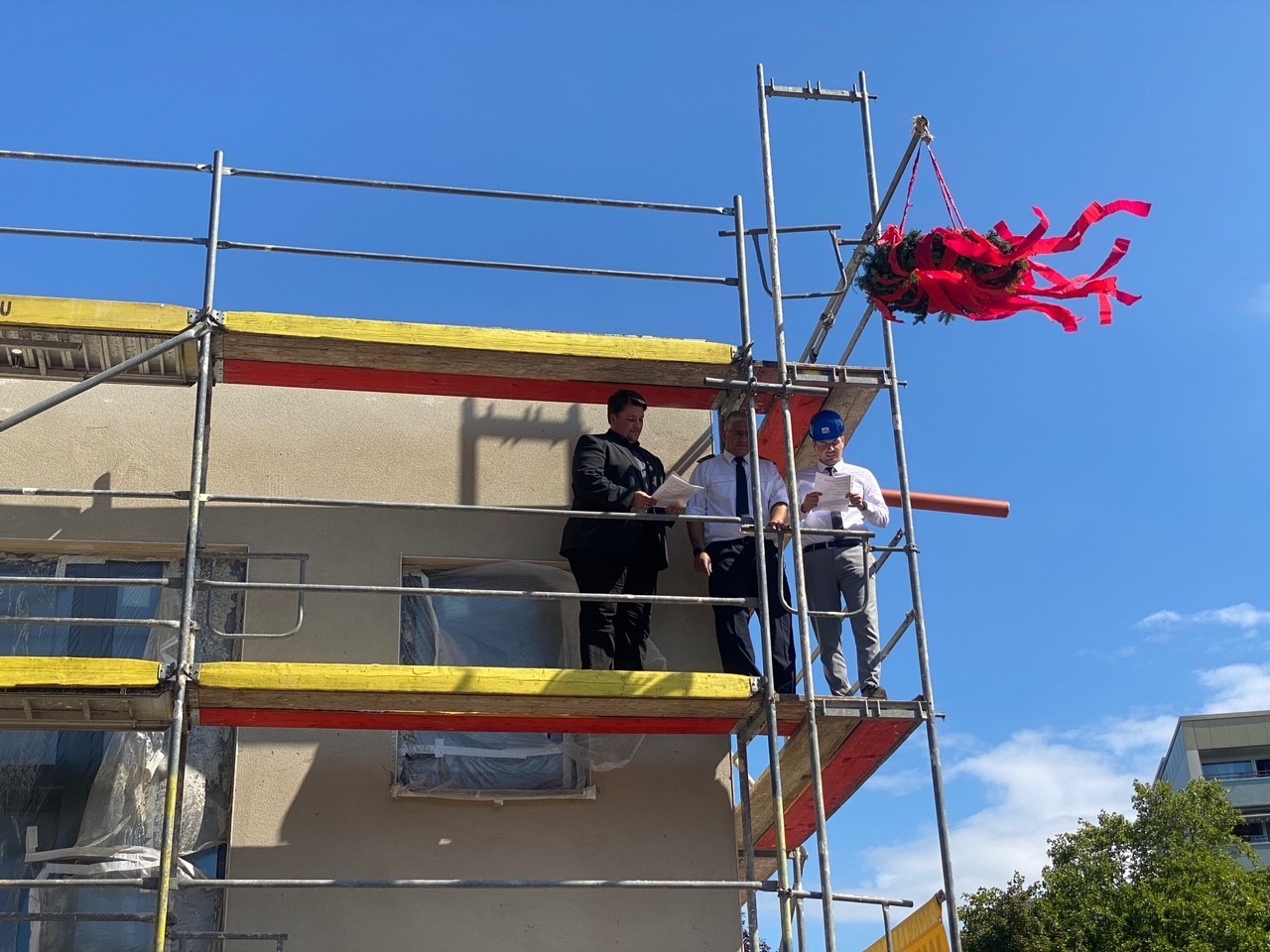 Richtfest Gerätehaus auf der Hütte
