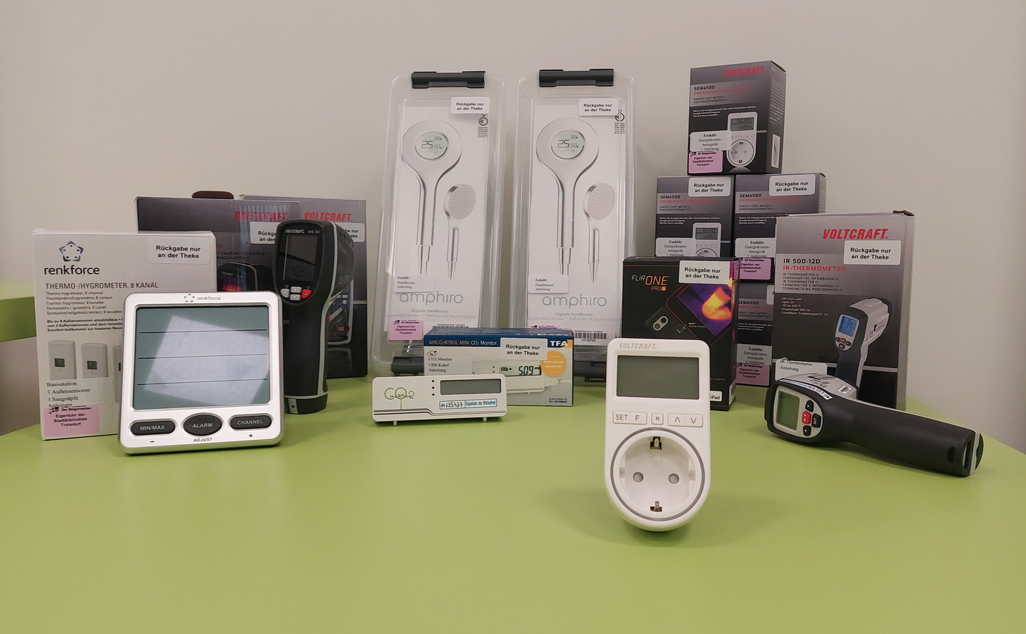 Die verschiedenen Messgeräte