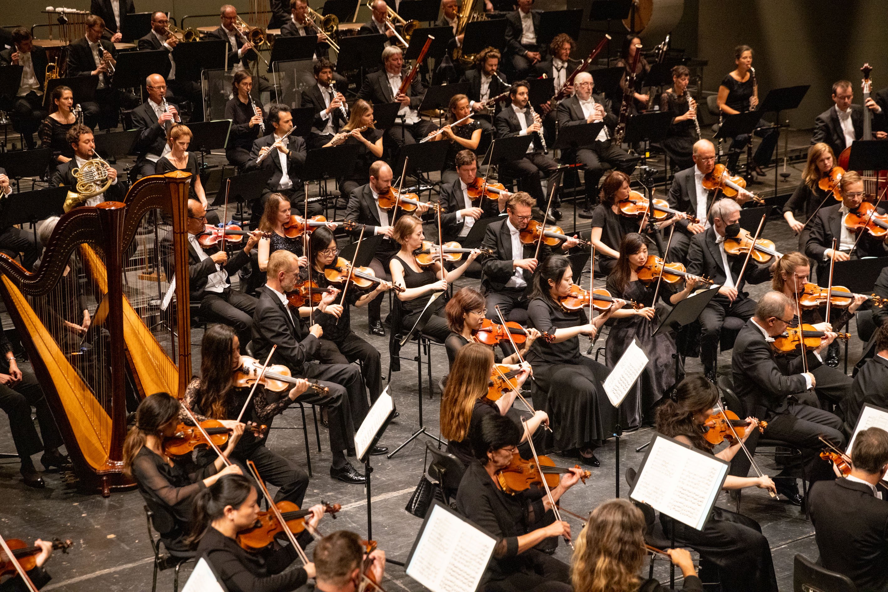 Blick auf ein klassisches Orchester