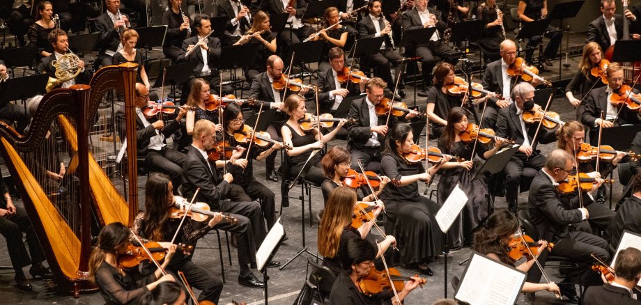 Blick auf ein klassisches Orchester