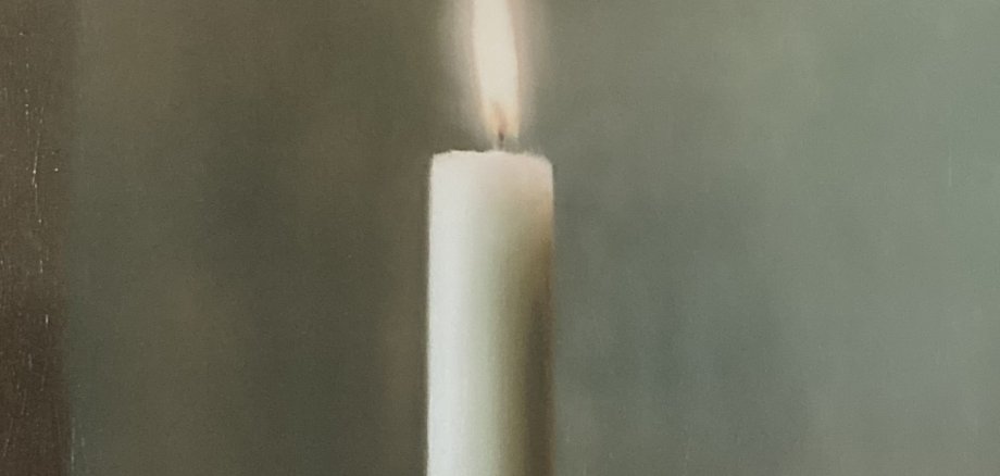 Kunstwerk "Die Kerze" von Gerhard Richter