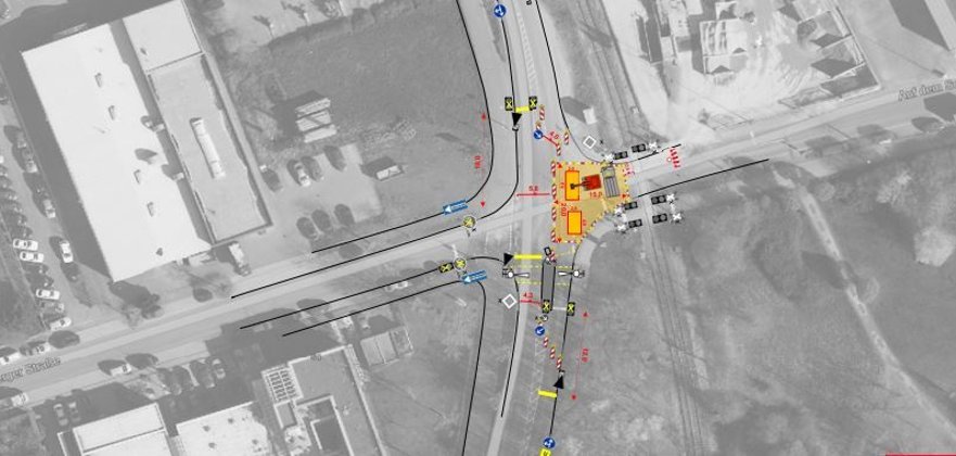 Ab 20.11.2023 ist in Troisdorf-Oberlar auf der Bonner Straße der Abzweig zur Straße Auf dem Schellerod gesperrt. Den Verkehr auf der Bonner Straße regelt eine Baustellenampel.