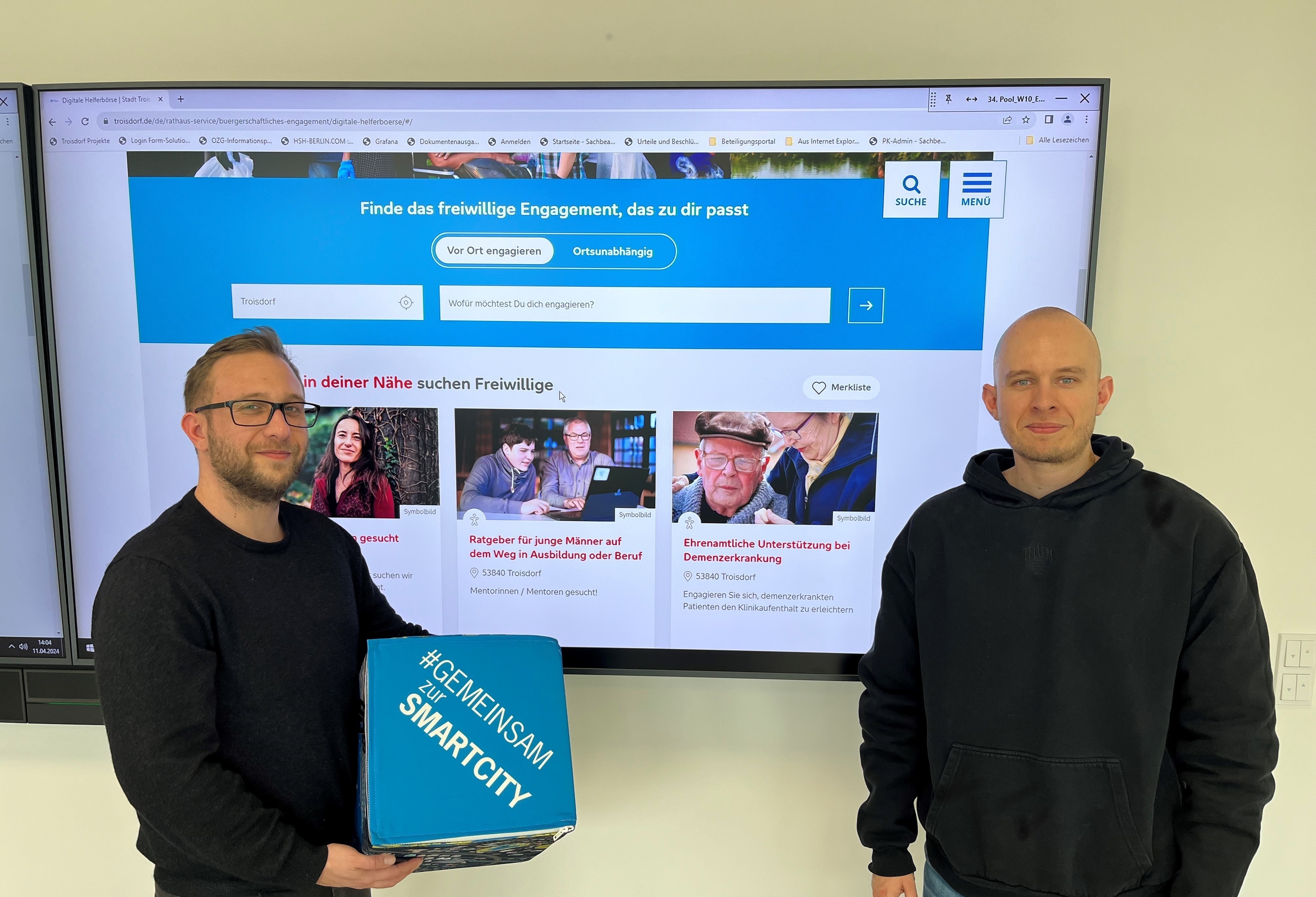 v.l. Pascal Kempf und Sabastian Glees