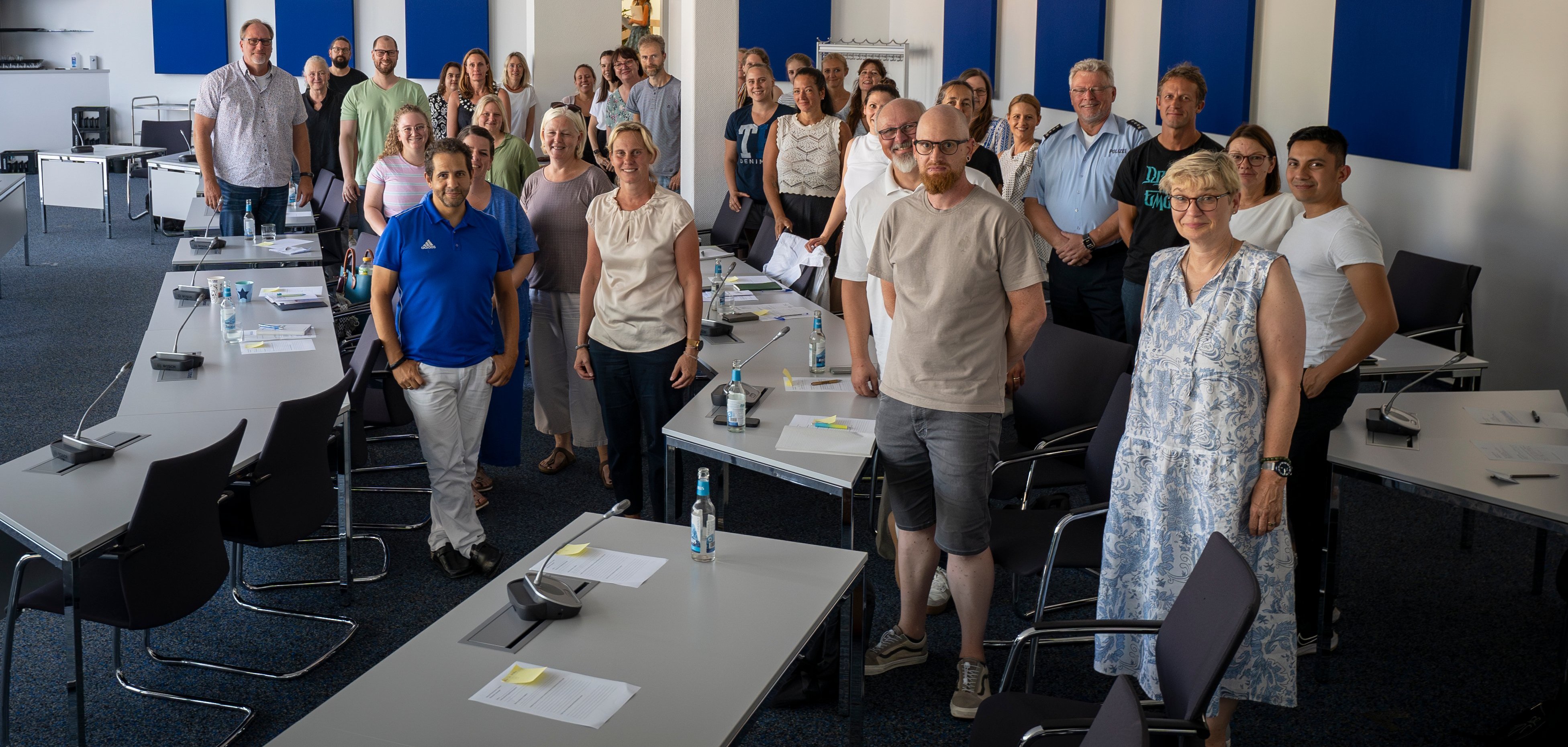 Die Multiplikator*innen bei ihrem Treffen am 28.08. im Rathaus der Stadt Troisdorf