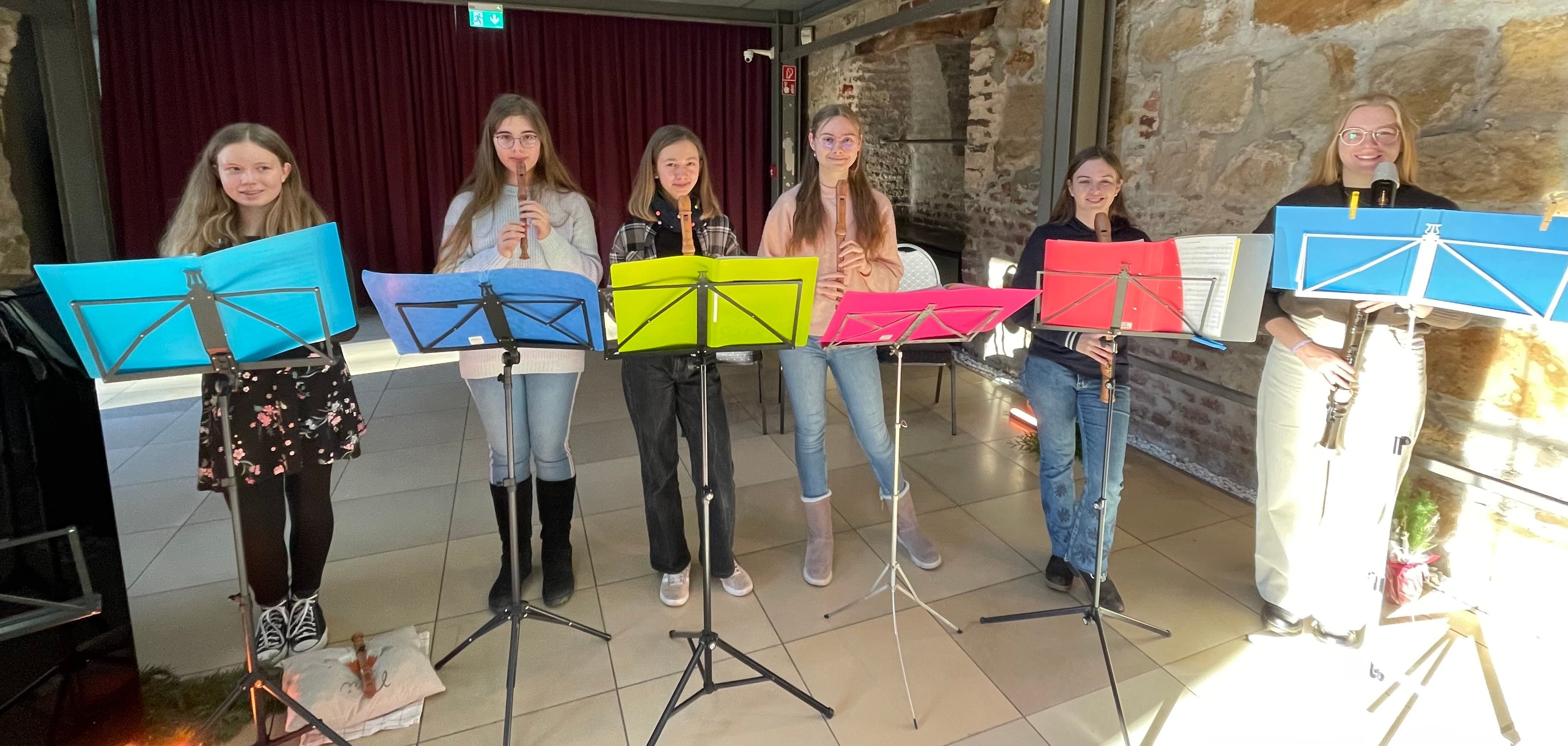 Blockflötenensemble spielt Blockflöte 