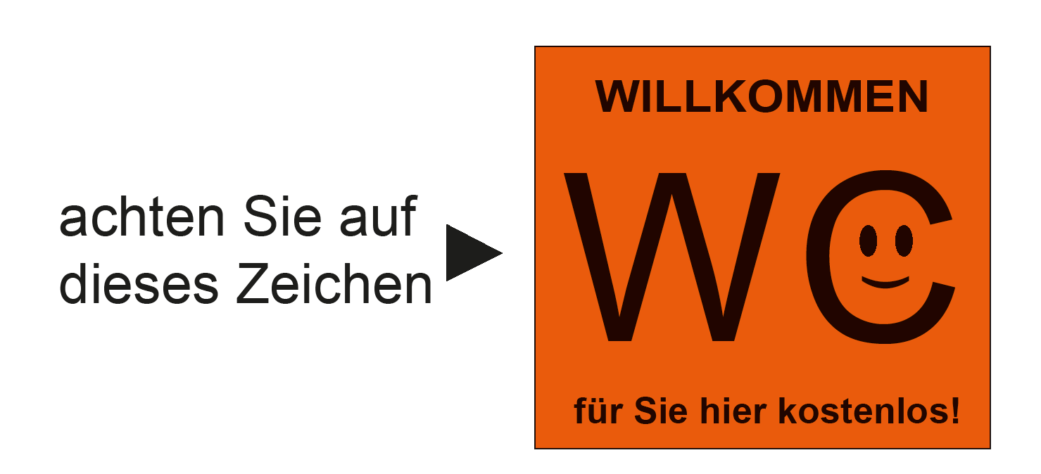 Freundliche Toilette