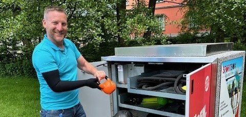 Axel Schmidt präsentiert die Sportbox