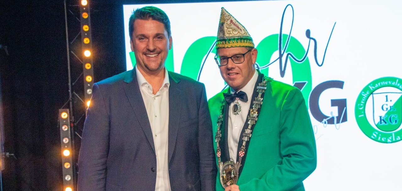 Bürgermeister Alexander Biber und Vorsitzender und Sitzungspräsident Marco Esch