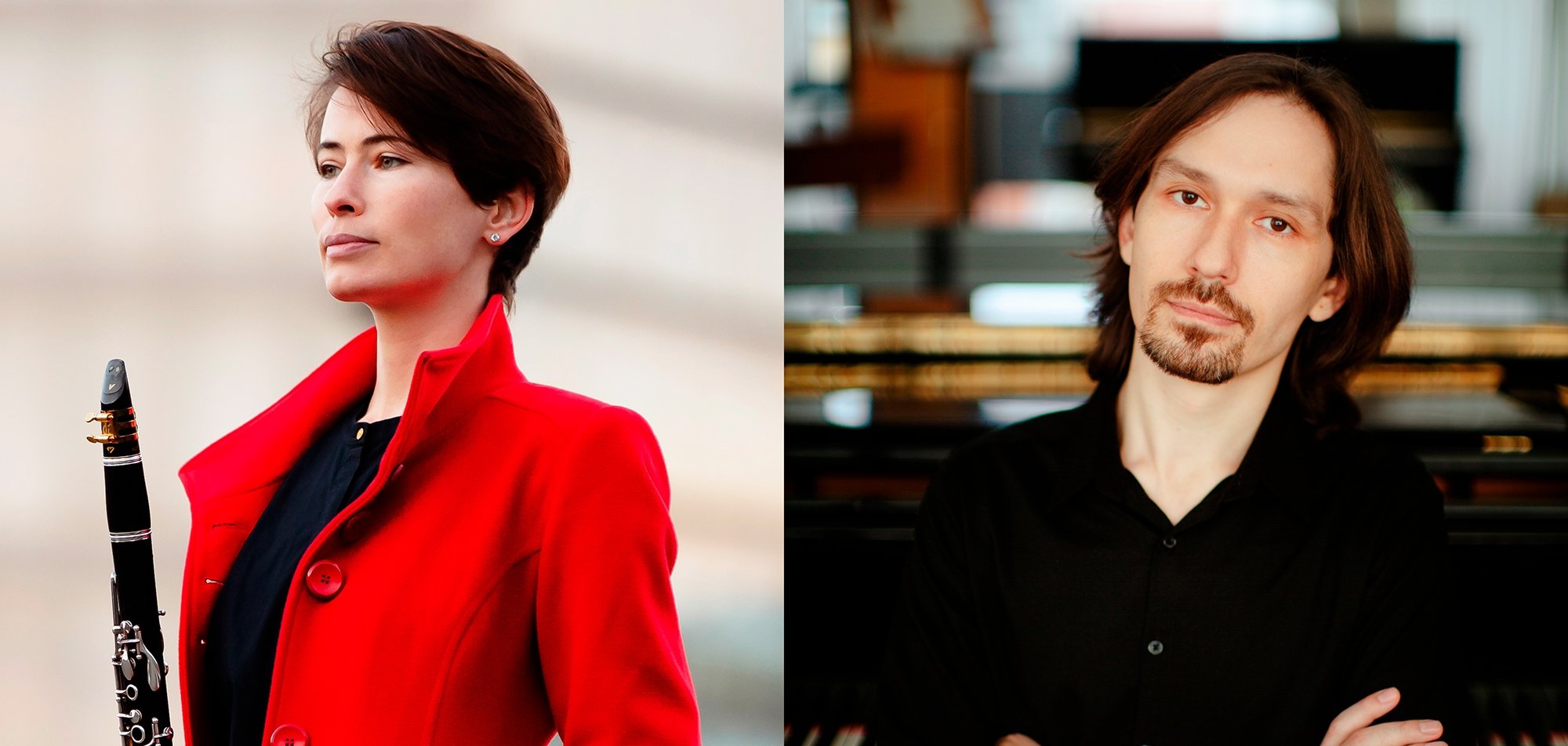 Lisa Shklyaver (Klarinette) und der Pianist Georgy Voylochnikov