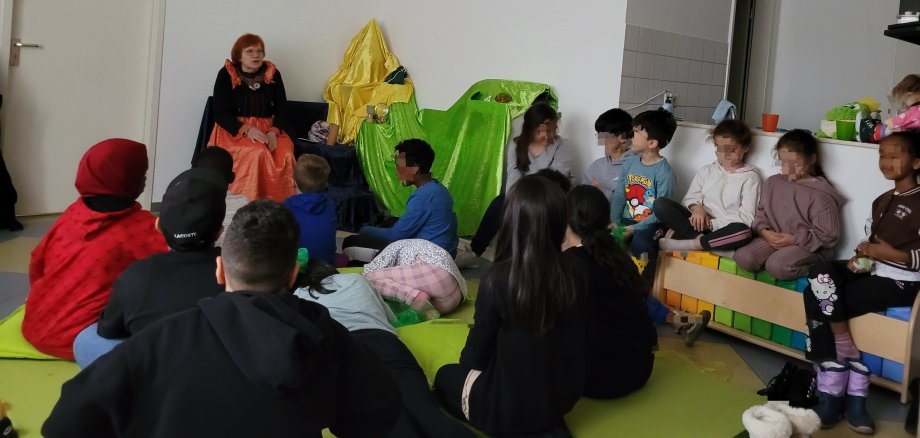 Die Kinder mit Maggy Ziegler