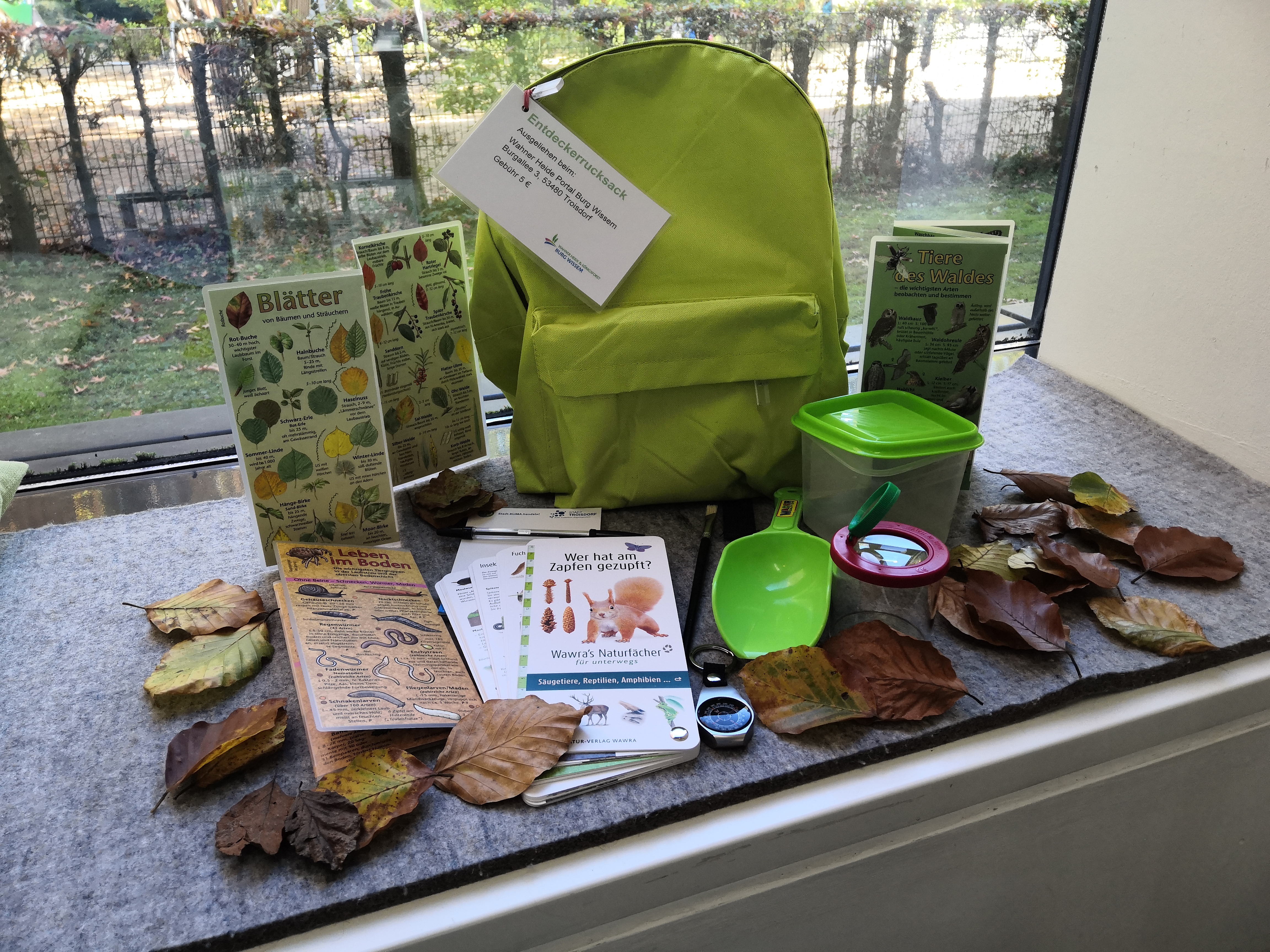 Der Entdeckerrucksack vom Portal Burg Wissem