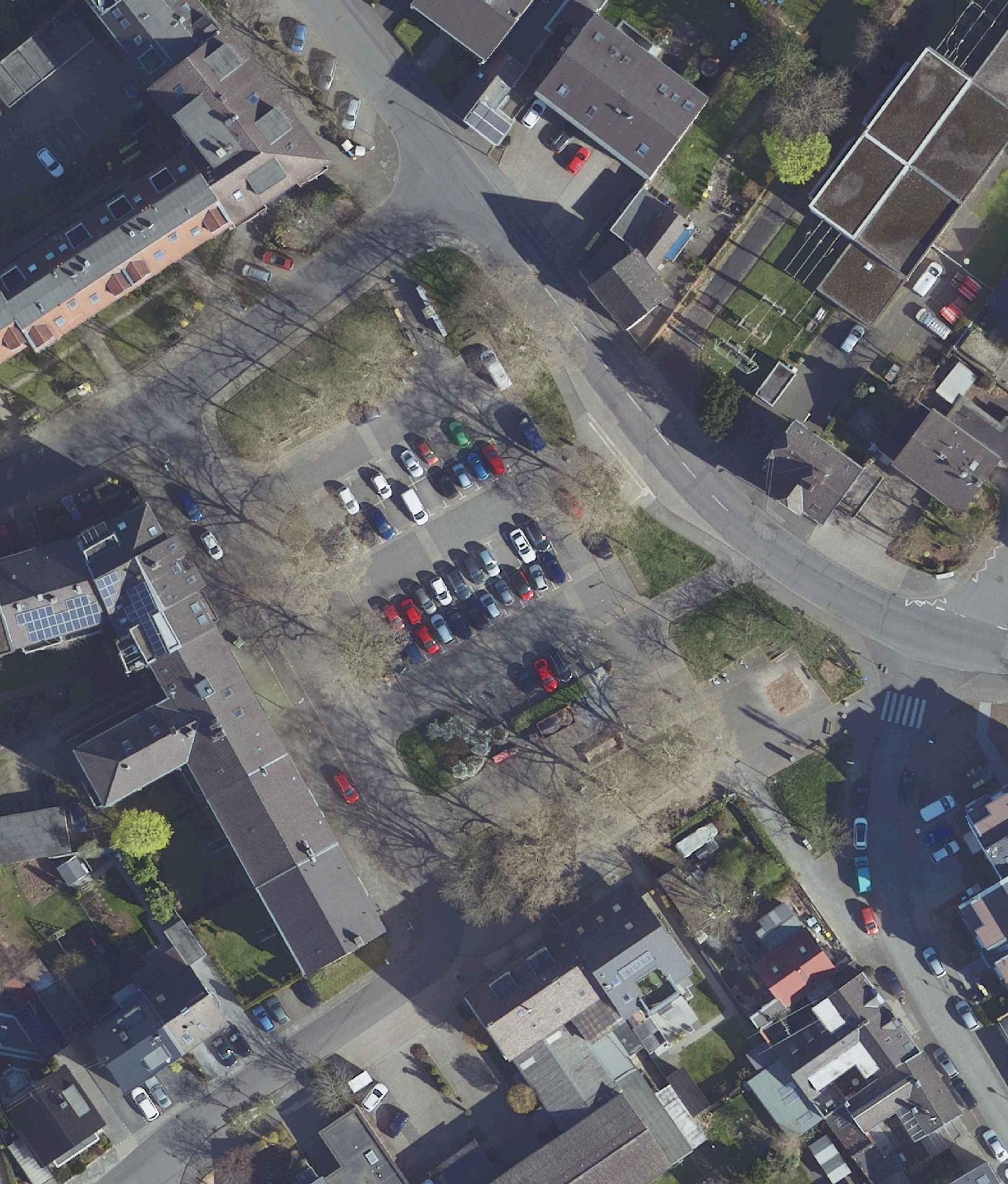 Luftbild vom Oberlarer Platz