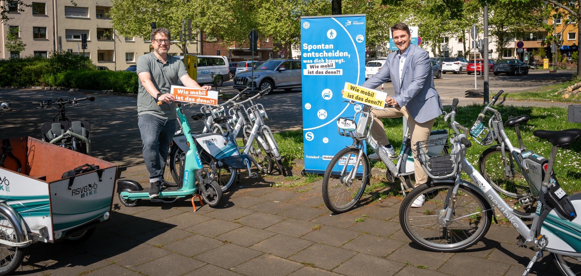 v.l. Daniel Euler (Leiter der Stabstelle strategische Mobilitätsplanung und Klimawandelvorsorge) und Alexander Biber 