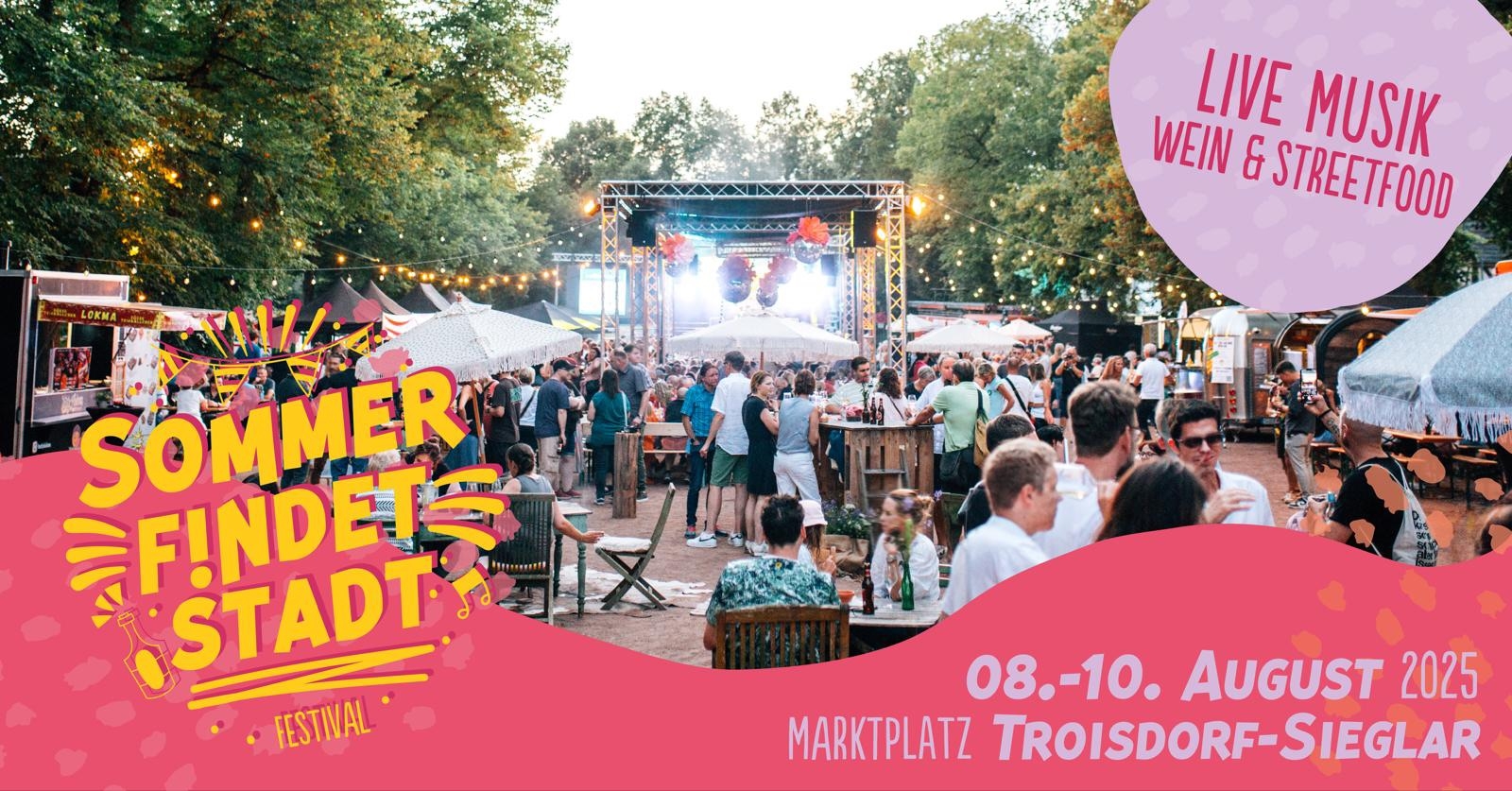 Plakat Sommer findet Stadt