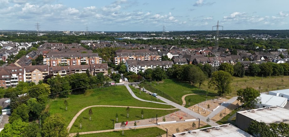 Mehrgenerationenpark aus der Vodelperspektive