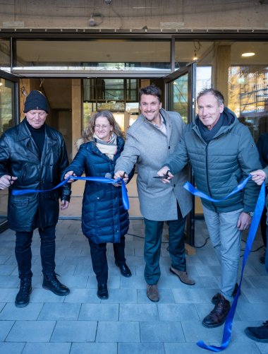 v.l. Michael Rogasch, Sandra Bußmann, Bürgermeister Alexander Biber, Frank Stommel 