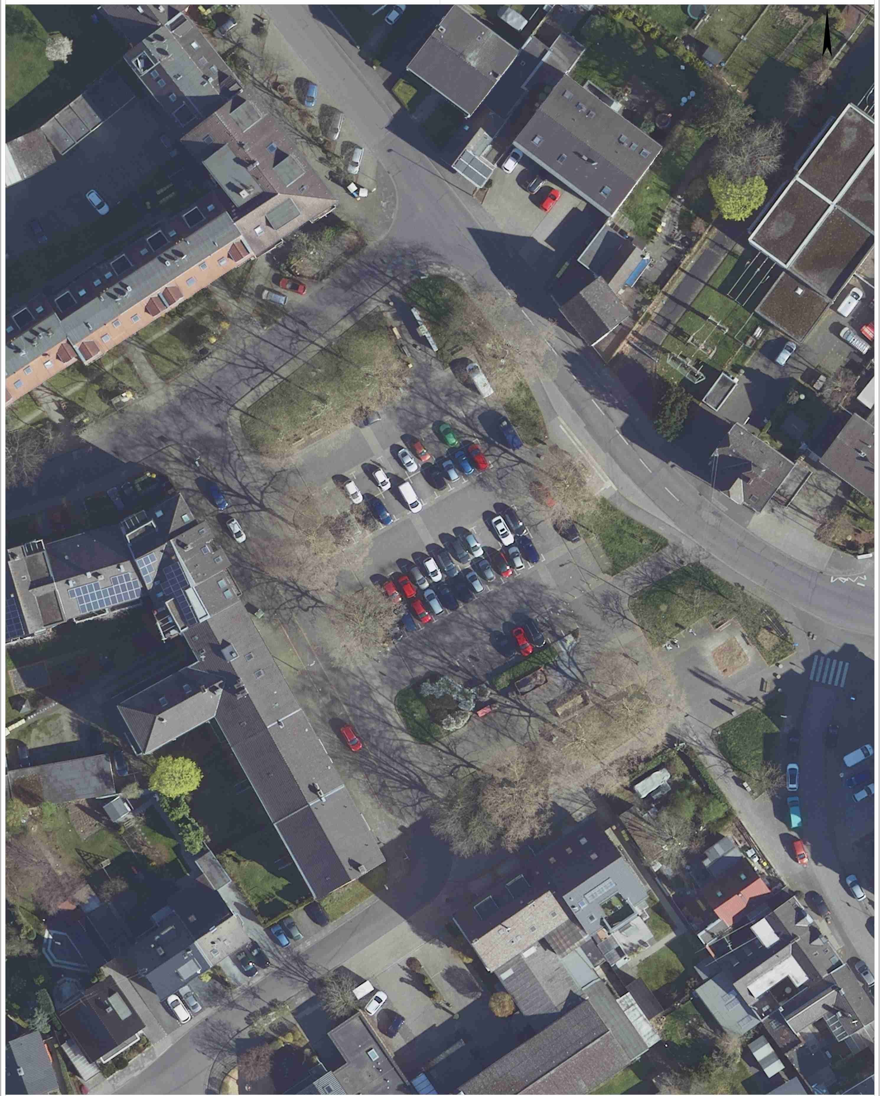 Luftbild vom Oberlarer Platz