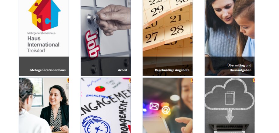 Screenshot der neuen Website