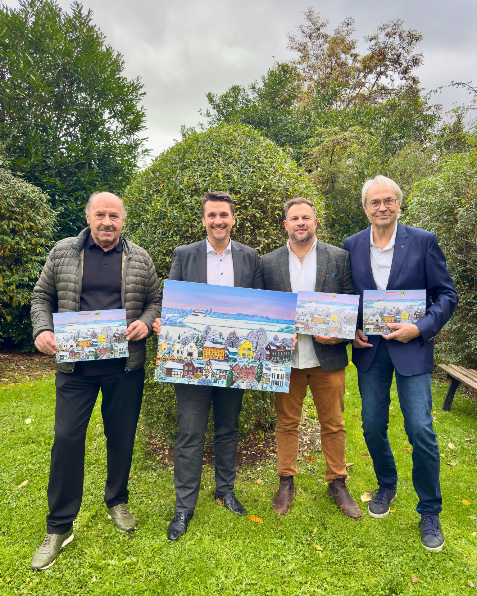 v.l. Josef Hawle, Bürgermeister Alexander Biber, Björn Gerhard, Dr. Peter Hülzer