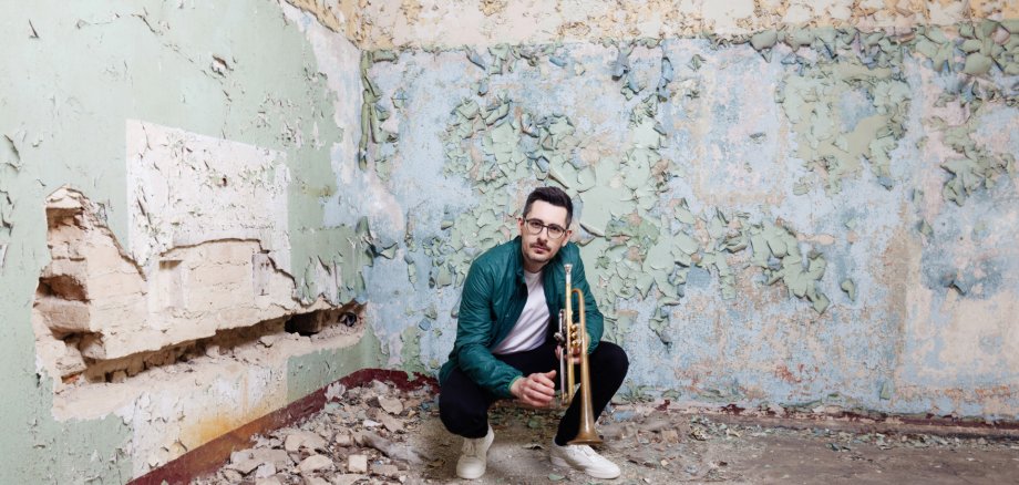 Maik Krahl mit Trompete