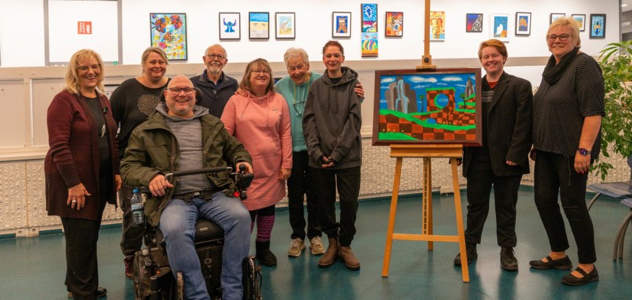 v.l. Ulrike Hanke, Maria, Paul Ittenbach, Tor Michael Sönksen, Carina, Christa, Mio, Louis, Birgit Biegel