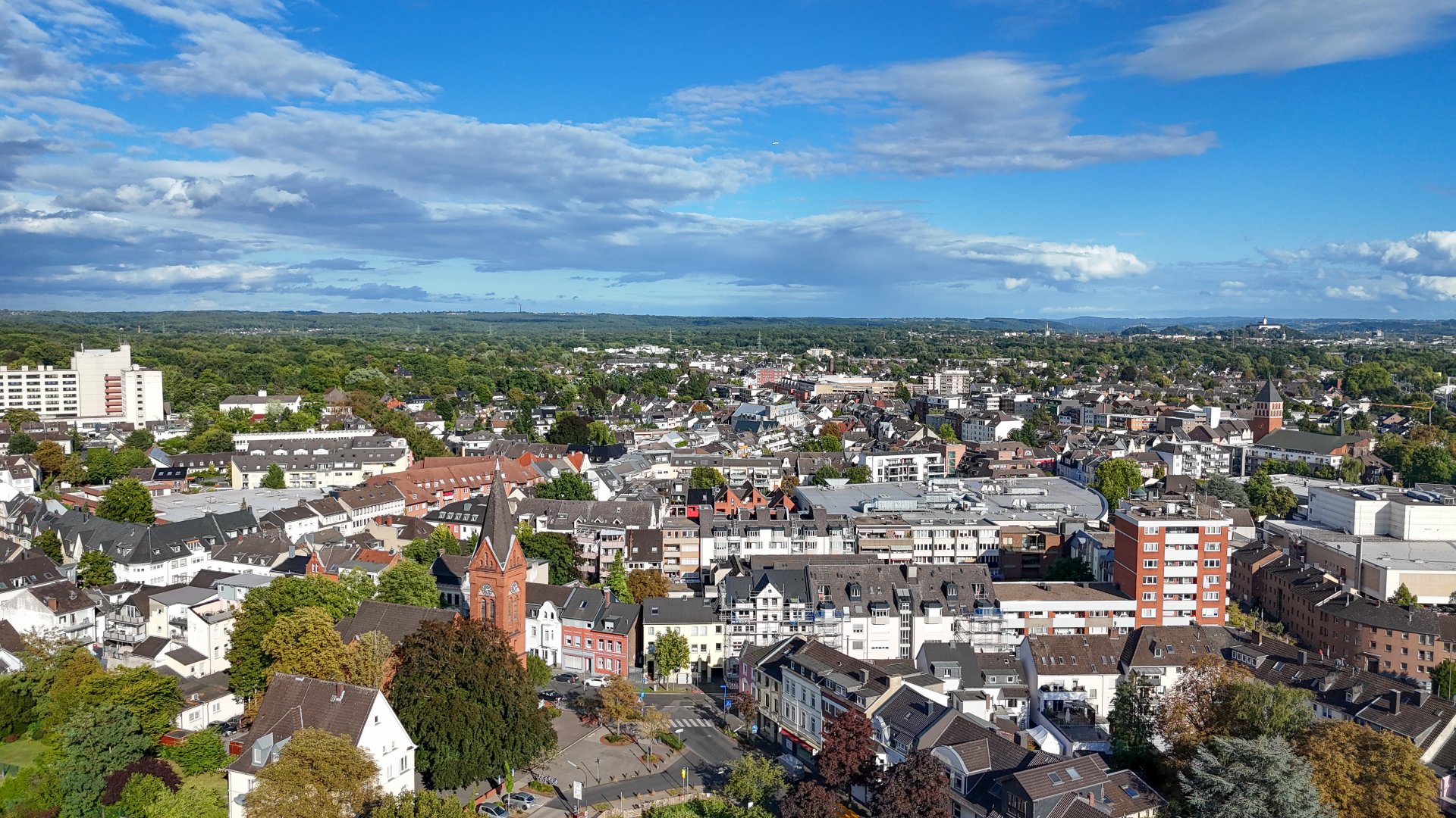 Luftbild der Troisdorfer Innenstadt