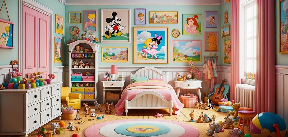 Kinderzimmer von einem Mädchen