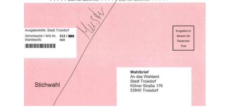 Wahlscheinumschlag