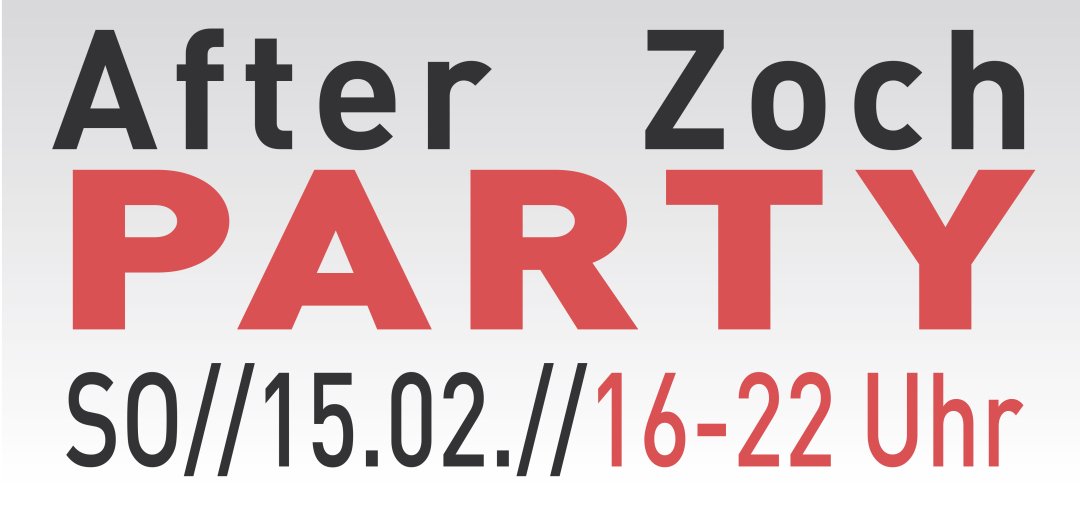 Ein Plakat mit Daten zur Feier