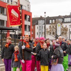 Die Senatoren auf dem Weg zu Rathaus