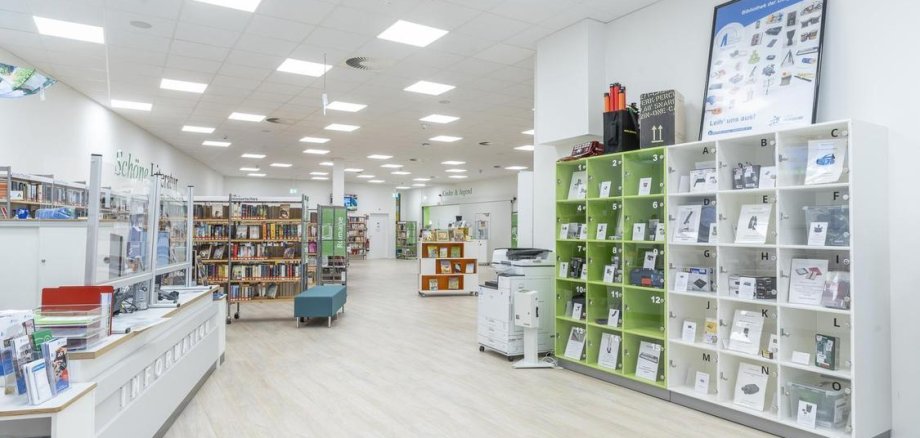 Innenaufnahme der Stadtbibliothek
