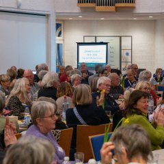 Um die 80 Personen feierten das Jubiläum in der Kreuzkirche