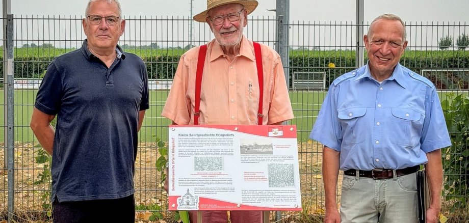 Drei der vier Mitglieder der Arbeitsgruppe: v.l. Horst Sandkuhl, Ulrich Schöttelndreier, Joachim W.Bohn, nicht im Bild: Kerstin Dörnchen